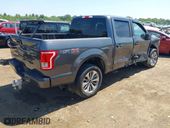 2017 Ford F-150 XL with VIN 1FTEW1EP6HFA65380, listed as a IAAI auction lot 42793830 with 73,422 mi miles and . Bid and sale history available at DreamBid. Image 4.