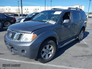 2012 Nissan Pathfinder LE with VIN 5N1AR1NN5CC628008, listed as a IAAI auction lot 41566779 with 116,331 mi miles. Bid and sale history available at carsss.com. Image 2.