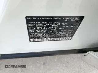 2024 Volkswagen Atlas SEL Premium R-Line z VIN 1V2FR2CA3RC574070, wystawiony jako Copart lot #50787545 z przebiegiem 9 377 mil mil oraz Szkoda całkowita • Salvage title. Historia ofert i sprzedaży dostępna na DreamBid. Obrazek 12.