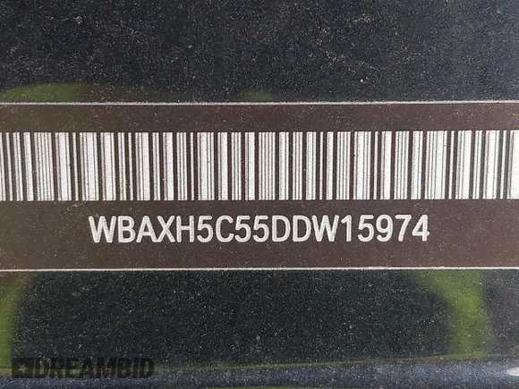2013 BMW 5 Series 528i xDrive with VIN WBAXH5C55DDW15974, listed as a IAAI auction lot 42185094 with Not provided miles and . Bid and sale history available at DreamBid. Image 13.