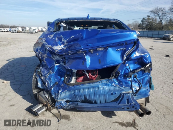 2024 Subaru WRX with VIN JF1VBAB66R9804762, listed as a Copart auction lot 43208755 with 7,561 mi miles and Salvage Title. Bid and sale history available at carsss.com. Image 6.