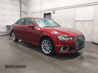 2019 Audi A4 Premium Plus z VIN WAUENAF48KN015209, wystawiony jako IAAI lot #42439465 z przebiegiem 60 211 mil mil oraz . Historia ofert i sprzedaży dostępna na DreamBid. Obrazek 1.