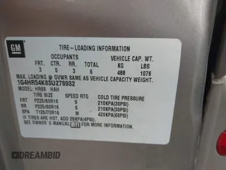 2003 Buick LeSabre Limited with VIN 1G4HR54K83U278932, listed as a IAAI auction lot 42164726 with 180,874 mi miles and . Bid and sale history available at DreamBid. Image 9.