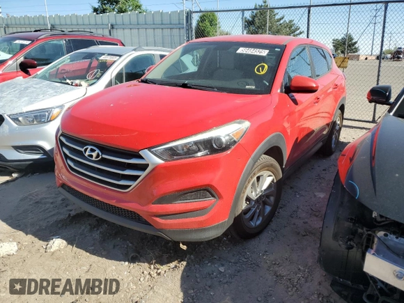 2018 Hyundai Tucson SE z VIN KM8J2CA44JU688429, wystawiony jako Copart lot #56484525 z przebiegiem 86 578 mil mil oraz Tytuł czysty. Historia ofert i sprzedaży dostępna na DreamBid. Obrazek 1.