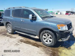 2011 Nissan Armada SV with VIN 5N1BA0ND2BN618049, listed as a IAAI auction lot 41838749 with 198,670 mi miles and . Bid and sale history available at DreamBid. Image 1.