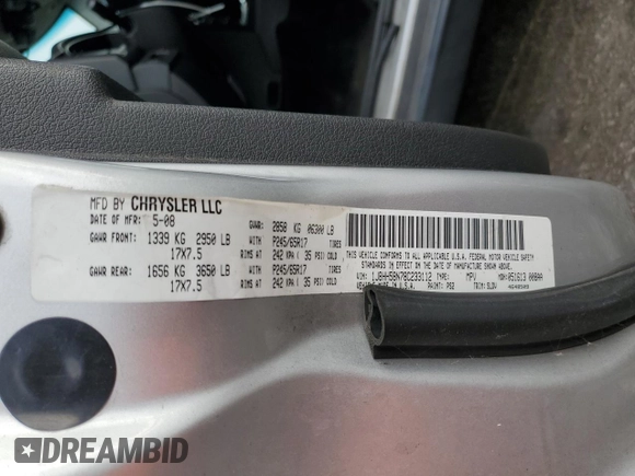 2008 Jeep Commander Limited z VIN 1J8HH58N78C233112, wystawiony jako Copart lot #58253695 z przebiegiem 154 890 mil mil oraz Nie do naprawy • Non repairable. Historia ofert i sprzedaży dostępna na DreamBid. Obrazek 13.