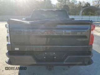 2022 Chevrolet Silverado 1500 Custom with VIN 1GCPDBEK3NZ536064, listed as a Copart auction lot 87393114 with 52,729 mi miles and Salvage Title. Bid and sale history available at carsss.com. Image 6.