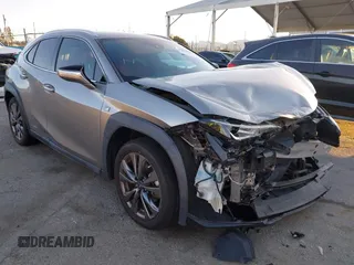 2021 Lexus UX with VIN JTHE9JBHXM2041524, listed as a IAAI auction lot 41826191 with 39,705 mi miles. Bid and sale history available at carsss.com. Image 1.