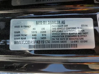 2015 Smart fortwo Passion z VIN WMEEJ3BA5FK819174, wystawiony jako Copart lot #53205005 z przebiegiem 78 364 mil mil oraz Szkody całkowita. Historia ofert i sprzedaży dostępna na DreamBid. Obrazek 13.