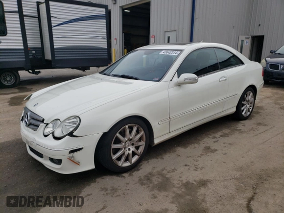 2007 Mercedes-Benz CLK 350 with VIN WDBTJ56H87F223011, listed as a Copart auction lot 45642314 with 155,996 mi miles and Salvage Title. Bid and sale history available at DreamBid. Image 1.