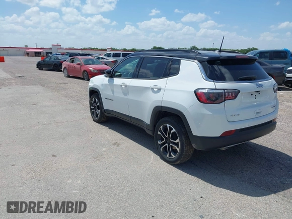 2023 Jeep Compass (RED) Edition with VIN 3C4NJDCN7PT566543, listed as a IAAI auction lot 42476972 with 45,439 mi miles and . Bid and sale history available at DreamBid. Image 3.