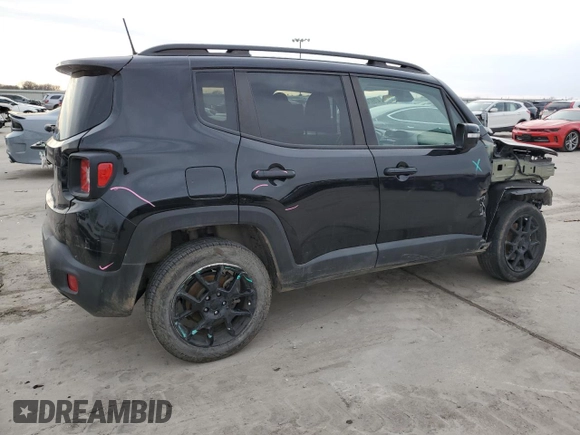 2020 Jeep Renegade Latitude with VIN ZACNJBBB3LPM07156, listed as a Copart auction lot 47897465 with 43,988 mi miles and Salvage title. Bid and sale history available at DreamBid. Image 3.