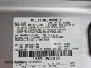 2016 Ford Mustang EcoBoost z VIN 1FA6P8TH4G5326330, wystawiony jako Copart lot #57402025 z przebiegiem 108 229 mil mil oraz Szkoda całkowita • Salvage title. Historia ofert i sprzedaży dostępna na DreamBid. Obrazek 13.