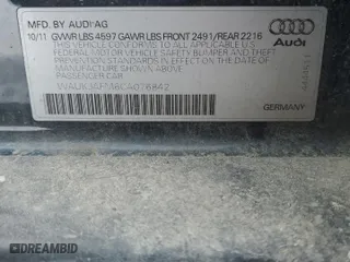 2012 Audi A3 2.0 TDI Premium Plus with VIN WAUKJAFM6CA076842, listed as a Copart auction lot 44840655 with 94,166 mi miles and Clean Title. Bid and sale history available at carsss.com. Image 12.