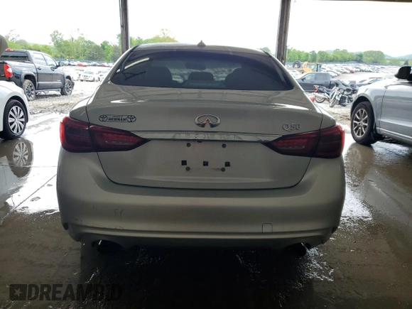 2020 Infiniti Q50 Pure with VIN JN1EV7AP5LM206636, listed as a Copart auction lot 54479215 with 79,174 mi miles and Salvage title. Bid and sale history available at DreamBid. Image 6.