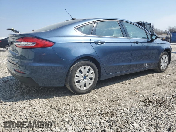 2019 Ford Fusion S with VIN 3FA6P0G72KR143050, listed as a Copart auction lot 49137675 with 108,106 mi miles and Salvage Title. Bid and sale history available at DreamBid. Image 3.