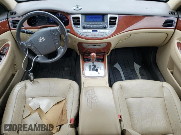 2013 Hyundai Genesis 3.8L with VIN KMHGC4DDXDU216586, listed as a Copart auction lot 55632675 with 166,975 mi miles and Clean Title. Bid and sale history available at carsss.com. Image 8.
