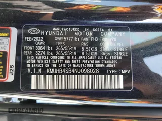2022 Genesis GV80 with VIN KMUHB4SB4NU098028, listed as a Copart auction lot 52286015 with 26,006 mi miles and Non Repairable. Bid and sale history available at DreamBid. Image 14.