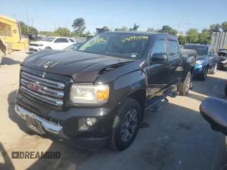 2015 GMC Canyon 4WD SLE with VIN 1GTG6BE37F1127911, listed as a Copart auction lot 68995134 with 117,375 mi miles and Salvage Title. Bid and sale history available at carsss.com. Image 1.