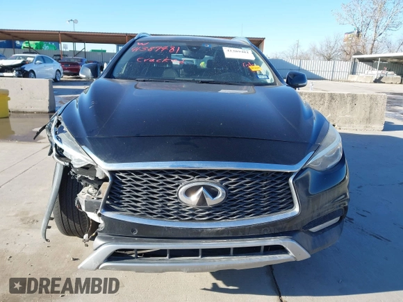 2018 Infiniti QX30 Luxury with VIN SJKCH5CRXJA058994, listed as a IAAI auction lot 41389481 with 69,907 mi miles and . Bid and sale history available at DreamBid. Image 13.