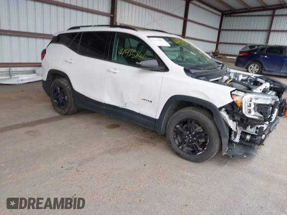 2022 GMC Terrain AT4 with VIN 3GKALYEV1NL275955, listed as a IAAI auction lot 41935844 with 36,098 mi miles and . Bid and sale history available at DreamBid. Image 1.
