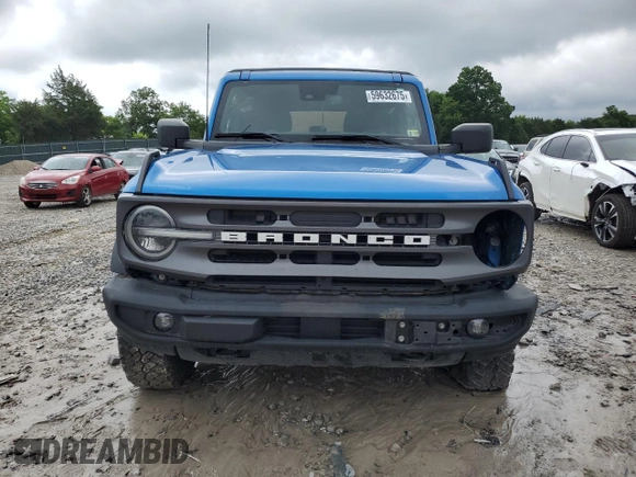 2021 Ford Bronco with VIN 1FMDE5BH9MLB02593, listed as a Copart auction lot 59632675 with 64,833 mi miles and Salvage title. Bid and sale history available at DreamBid. Image 5.