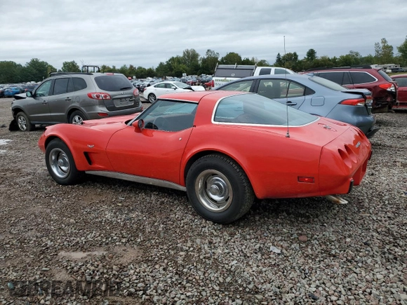 1978 Chevrolet Corvette z VIN 1Z87L8S437007, wystawiony jako Copart lot #72957804 z przebiegiem 84 491 mil mil oraz Czysty tytuł • Clean title. Historia ofert i sprzedaży dostępna na DreamBid. Obrazek 2.