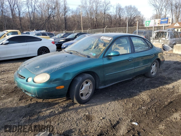 1996 Ford Taurus GL with VIN 1FALP52U1TA126586, listed as a Copart auction lot 46276755 with 125,786 mi miles and Salvage Title. Bid and sale history available at carsss.com. Image 1.