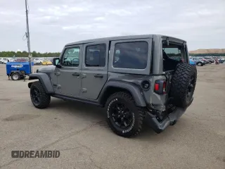2022 Jeep Wrangler Unlimited Sport S z VIN 1C4HJXDG5NW109364, wystawiony jako Copart lot #55467853 z przebiegiem 34 742 mil mil oraz Szkoda całkowita • Salvage title. Historia ofert i sprzedaży dostępna na DreamBid. Obrazek 2.