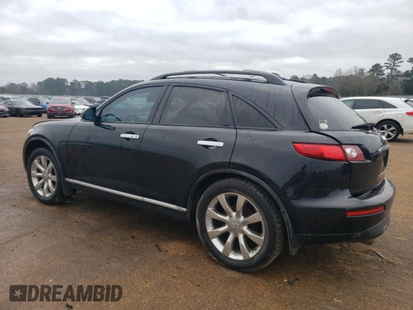 2006 Infiniti FX35 with VIN JNRAS08U26X104012, listed as a Copart auction lot 43665375 with 164,642 mi miles and Salvage Title. Bid and sale history available at carsss.com. Image 2.