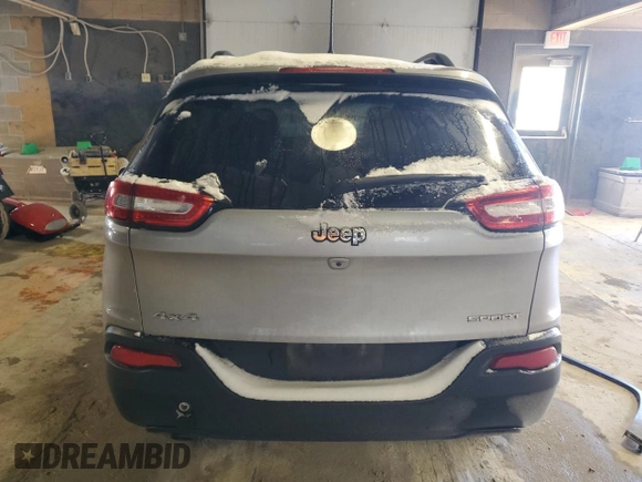 2017 Jeep Cherokee Sport with VIN 1C4PJMAB7HW658278, listed as a Copart auction lot 46120015 with 119,928 mi miles and Clean Title. Bid and sale history available at carsss.com. Image 6.