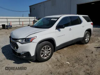 2018 Chevrolet Traverse LS with VIN 1GNERFKW2JJ217312, listed as a Copart auction lot 51320755 with 61,160 mi miles and Salvage Title. Bid and sale history available at DreamBid. Image 1.