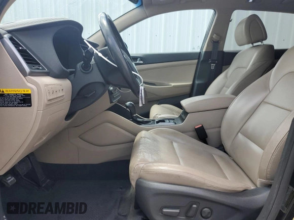 2016 Hyundai Tucson Limited z VIN KM8J33A29GU023790, wystawiony jako Copart lot #56313385 z przebiegiem 93 143 mil mil oraz Czysty tytuł • Clean title. Historia ofert i sprzedaży dostępna na DreamBid. Obrazek 7.