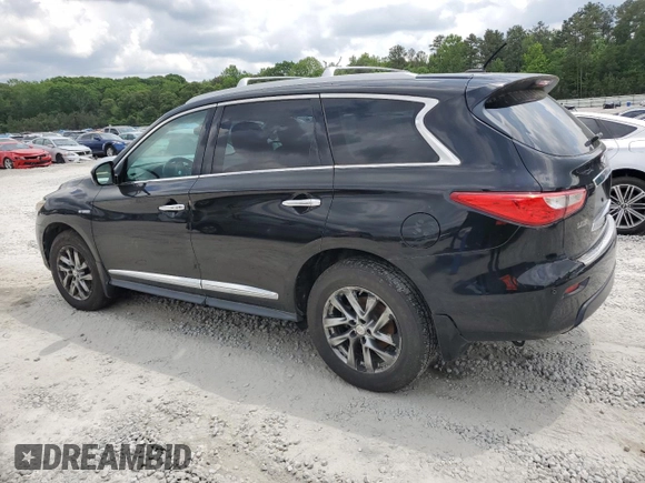 2014 Infiniti QX60 Hybrid with VIN 5N1CL0MN5EC517791, listed as a Copart auction lot 55144255 with 182,504 mi miles and Clean Title. Bid and sale history available at DreamBid. Image 2.