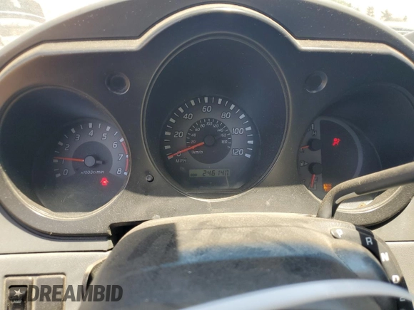 2003 Nissan Frontier XE with VIN 1N6DD26T73C425850, listed as a Copart auction lot 63330345 with 246,140 mi miles and Salvage title. Bid and sale history available at DreamBid. Image 9.