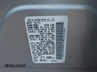 2013 Nissan Rogue S with VIN JN8AS5MT5DW555050, listed as a IAAI auction lot 41090293 with 105,627 mi miles and . Bid and sale history available at carsss.com. Image 9.