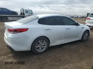 2018 Kia Optima LX with VIN 5XXGT4L35JG230717, listed as a Copart auction lot 47871735 with 89,576 mi miles and Salvage Title. Bid and sale history available at carsss.com. Image 3.