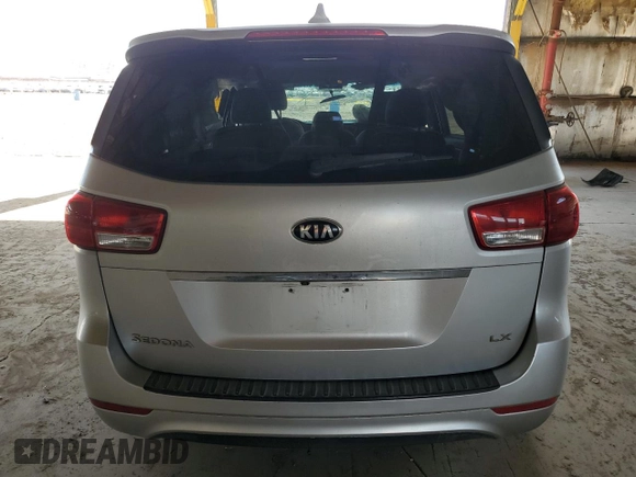 2017 Kia Sedona LX with VIN KNDMB5C17H6226445, listed as a Copart auction lot 52016445 with 173,136 mi miles and Salvage Title. Bid and sale history available at carsss.com. Image 6.