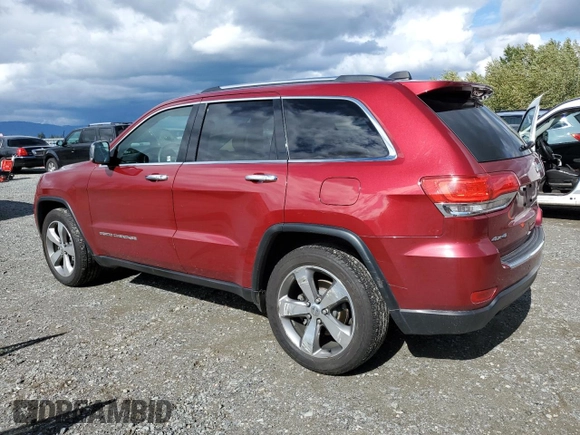 2014 Jeep Grand Cherokee Limited z VIN 1C4RJFBGXEC101022, wystawiony jako Copart lot #57526125 z przebiegiem 124 463 mil mil oraz Szkoda całkowita • Salvage title. Historia ofert i sprzedaży dostępna na DreamBid. Obrazek 2.