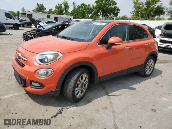 2016 FIAT 500X Lounge with VIN ZFBCFXDT9GP358436, listed as a Copart auction lot 59078905 with 123,978 mi miles and Salvage title. Bid and sale history available at DreamBid. Image 1.