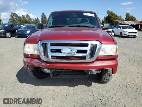 2009 Ford Ranger XLT with VIN 1FTYR44E09PA45367, listed as a Copart auction lot 51947125 with 97,638 mi miles and Salvage Title. Bid and sale history available at carsss.com. Image 5.