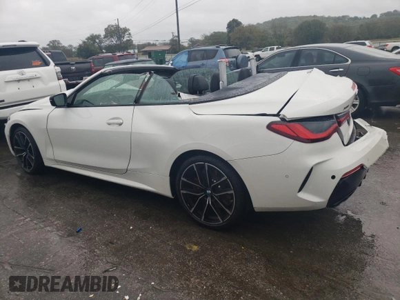 2023 BMW 4 Series M440i xDrive with VIN WBA63AT0XPCL70994, listed as a Copart auction lot 73236094 with 0 mi miles and Salvage Title. Bid and sale history available at carsss.com. Image 2.