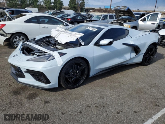 2024 Chevrolet Corvette 1LT with VIN 1G1YA2D46R5109841, listed as a Copart auction lot 81775464 with 7,840 mi miles and Salvage title. Bid and sale history available at DreamBid. Image 1.