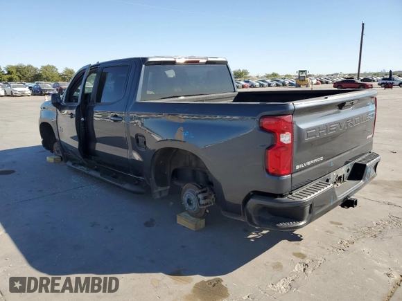 2021 Chevrolet Silverado 1500 RST with VIN 1GCPWDED5MZ392314, listed as a Copart auction lot 75276924 with 43,620 mi miles and Salvage Title. Bid and sale history available at carsss.com. Image 2.