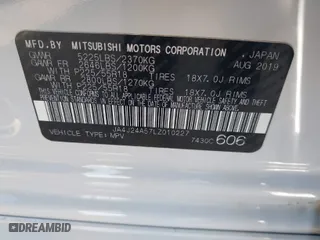 2020 Mitsubishi Outlander PHEV SEL with VIN JA4J24A57LZ010227, listed as a IAAI auction lot 41652308 with 47,929 mi miles. Bid and sale history available at carsss.com. Image 9.