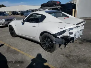 2024 Mazda MX-5 Miata Grand Touring z VIN JM1NDAM76R0602972, wystawiony jako Copart lot #77665904 z przebiegiem 4 965 mil mil oraz Szkoda całkowita • Salvage title. Historia ofert i sprzedaży dostępna na DreamBid. Obrazek 2.