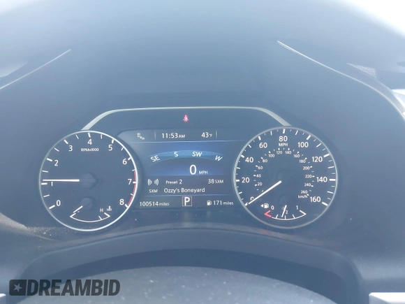 2017 Nissan Murano SL with VIN 5N1AZ2MH3HN111903, listed as a IAAI auction lot 41984282 with 100,514 mi miles and . Bid and sale history available at carsss.com. Image 7.