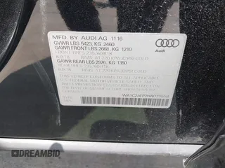 2017 Audi Q5 Premium z VIN WA1C2AFP2HA079558, wystawiony jako IAAI lot #42071524 z przebiegiem 106 079 mil mil oraz . Historia ofert i sprzedaży dostępna na DreamBid. Obrazek 9.