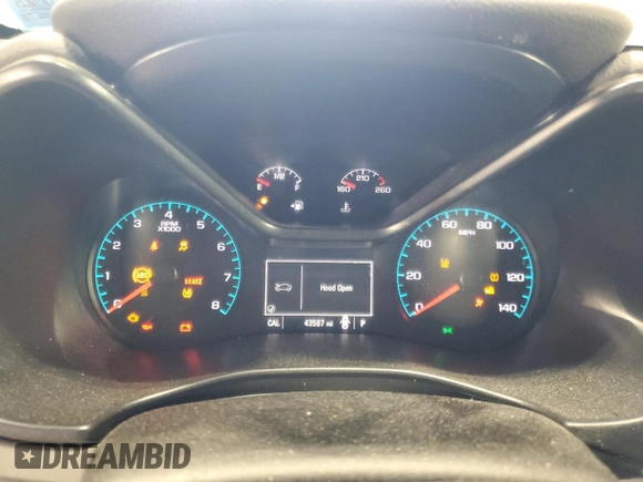 2017 Chevrolet Colorado 4WD WT with VIN 1GCGTBEN1H1274657, listed as a Copart auction lot 54749505 with 43,587 mi miles and Salvage title. Bid and sale history available at DreamBid. Image 9.