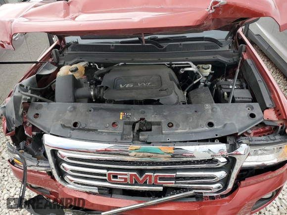 2015 GMC Canyon 4WD SLE with VIN 1GTH6BE38F1243073, listed as a Copart auction lot 53676815 with 142,938 mi miles and Non repairable. Bid and sale history available at DreamBid. Image 11.